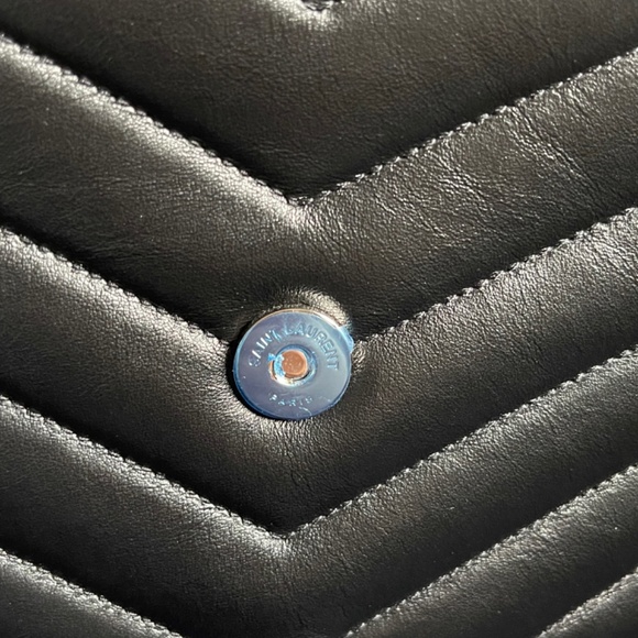 YSL Loulou Top Handle Black Leather Shoulder - Picture 9 of 10